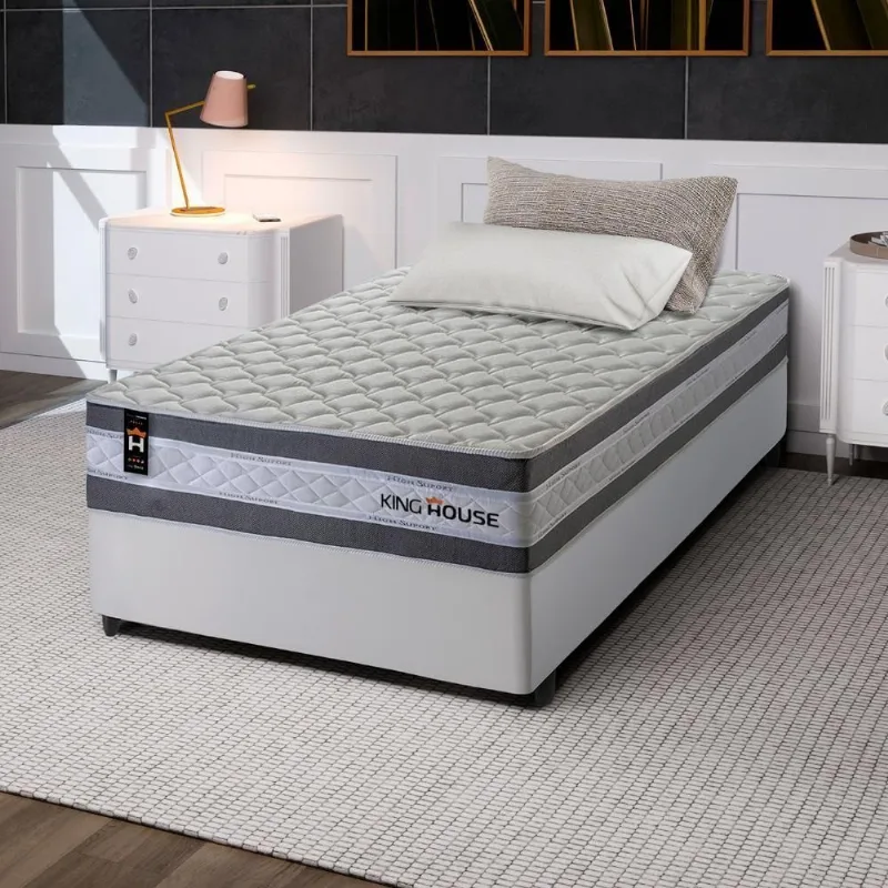 Cama Box Molas Ensacadas Alpine Solteiro 88x188 King House