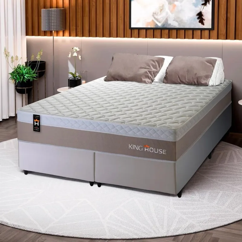 Cama Box Sheffield Molas Ensacadas King 193x203 King House - OUTRAS - Colchões