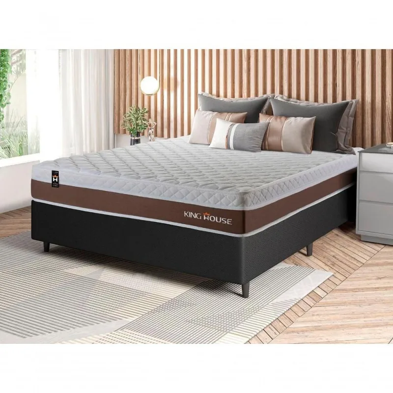 Cama Box Molas Ensacadas Venice Casal 138x188 King House - king - Colchões