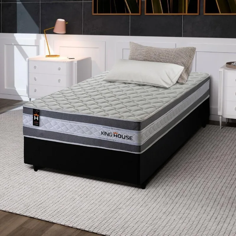 Cama Box Molas Ensacadas Alpine Solteiro 88x188 King House - king