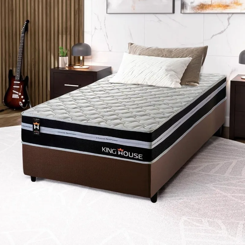 Cama Box Molas Ensacadas Durham Solteiro 88x188 King House - king