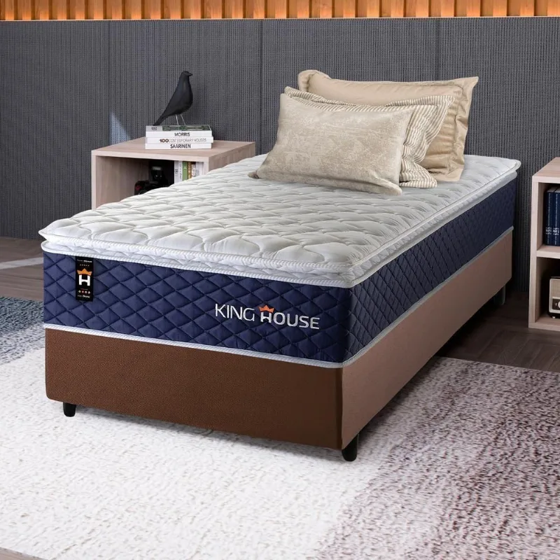 Cama Box Molas Ensacadas Lagras Solteiro 88x188 King House - king