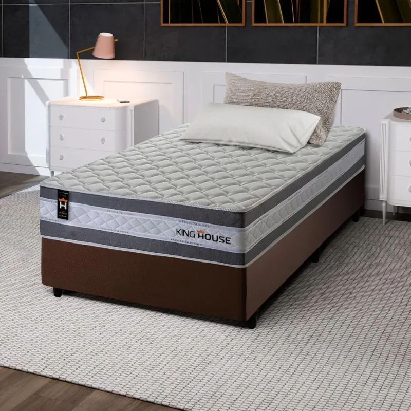 Cama Box Molas Ensacadas Alpine Solteirão 96x203 King House - OUTRAS - Colchões