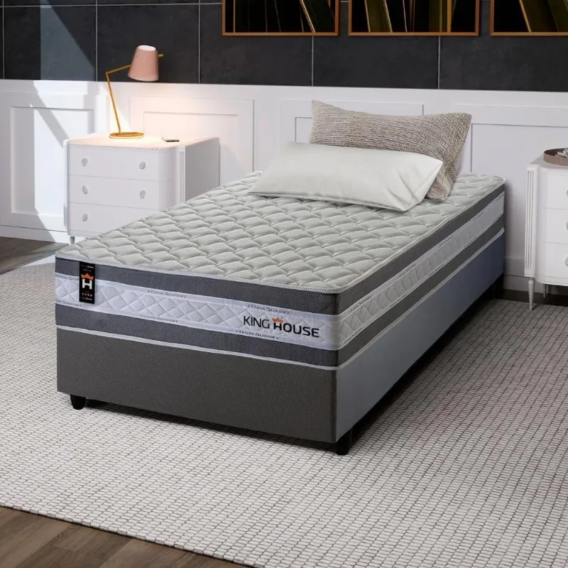 Cama Box Molas Ensacadas Alpine Solteiro 88x188 King House - king