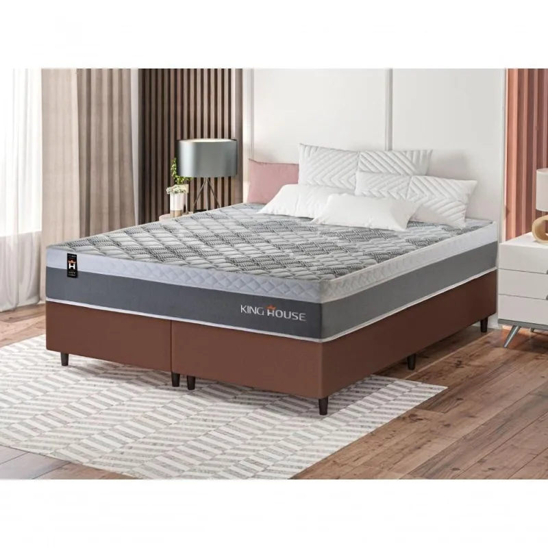Cama Box Sheffield Molas Ensacadas Queen 158x198 King House - OUTRAS - Colchões