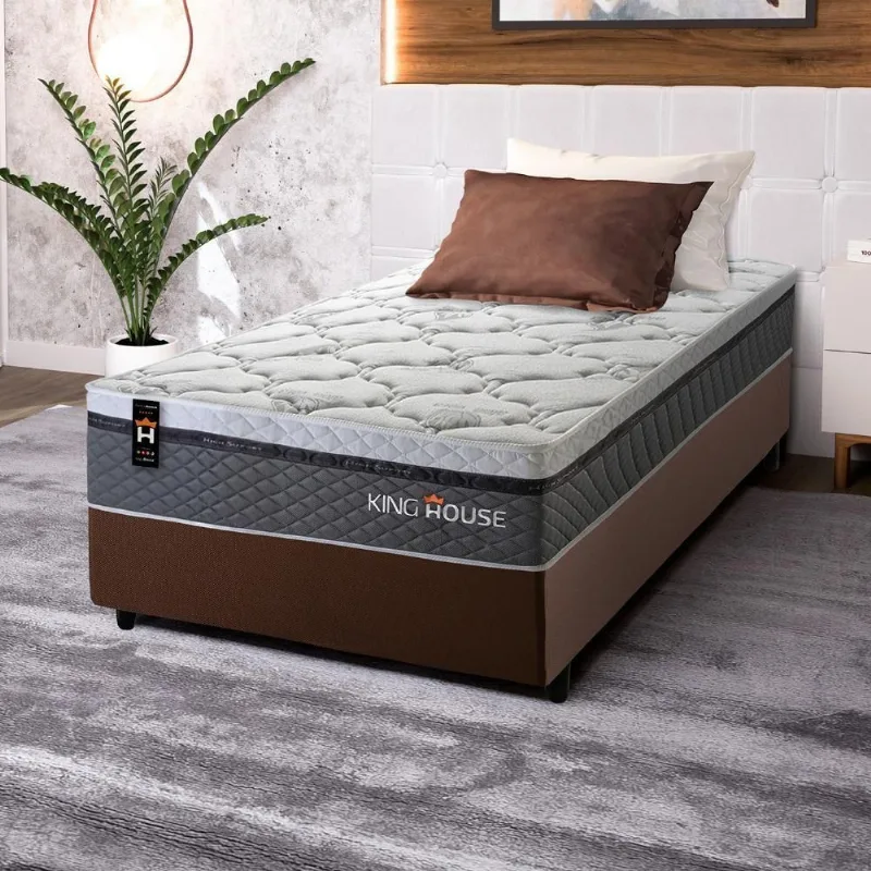 Cama Box Molas Ensacadas Benton Solteiro 88x188 King House
