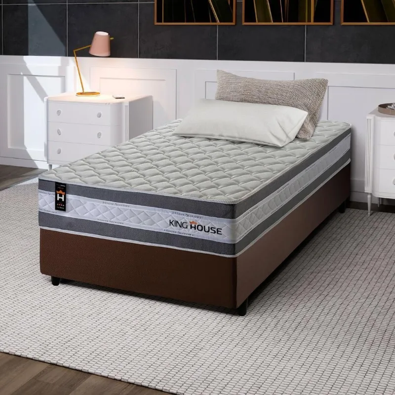 Cama Box Molas Ensacadas Alpine Solteiro 88x188 King House