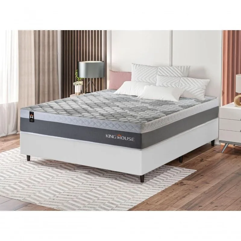 Cama Box Molas Ensacadas Sheffield Casal 138x188 King House - king