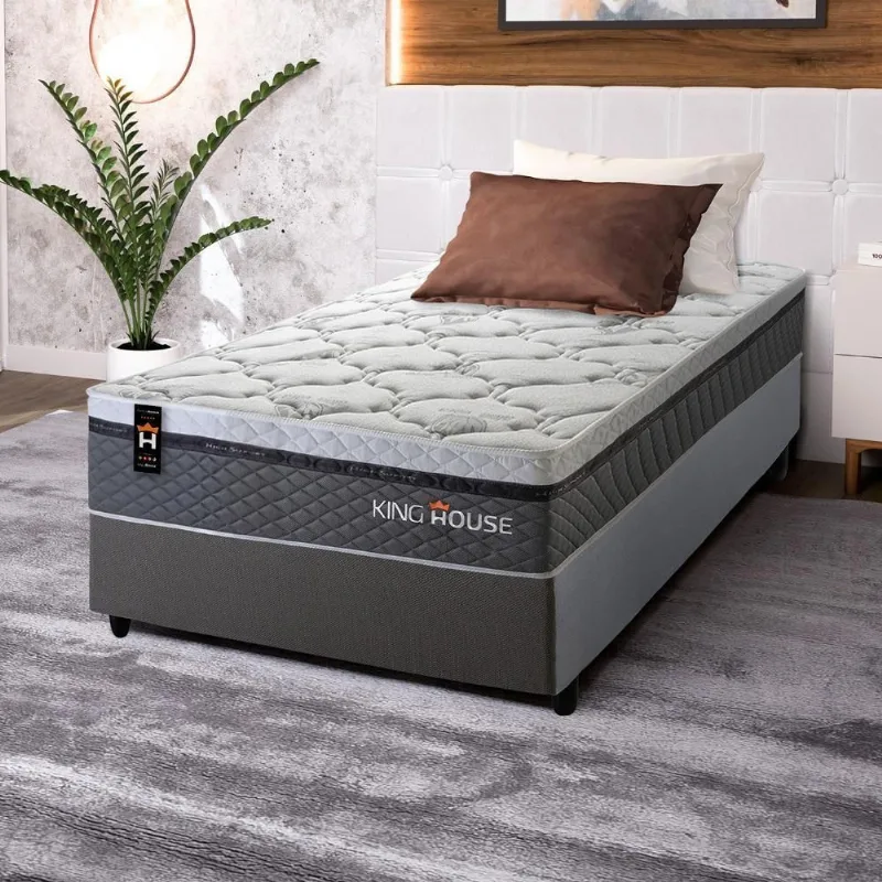 Cama Box Molas Ensacadas Benton Solteiro 88x188 King House - king