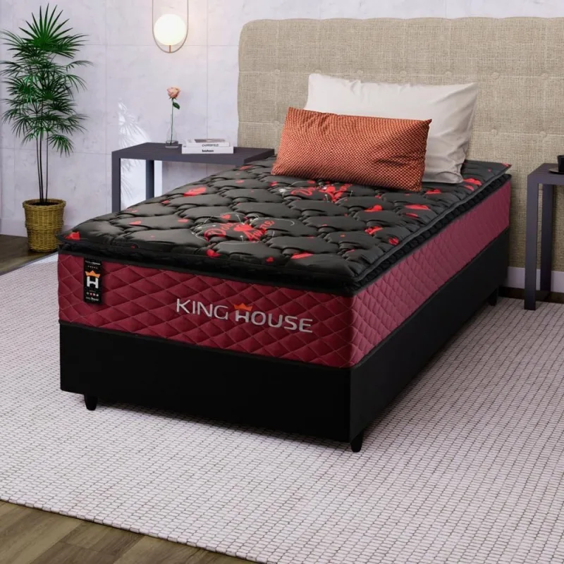 Cama Box Molas Ensacadas Toronto Solteiro 88x188 King House - OUTRAS - Colchões