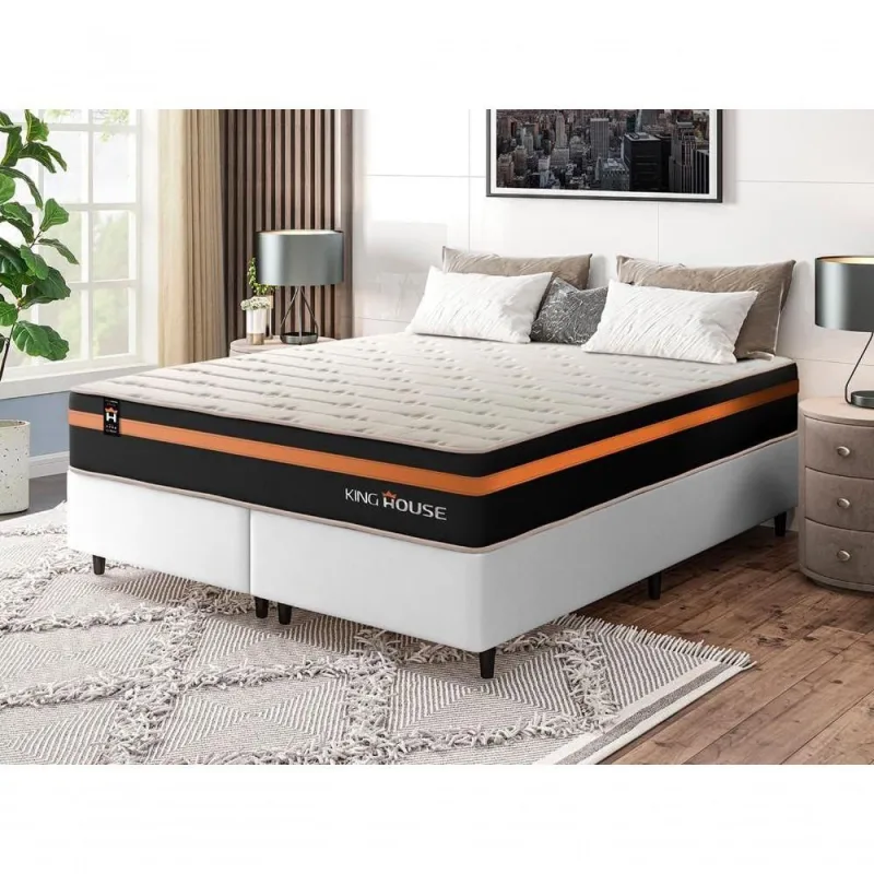 Cama Box Sirius Molas Ensacadas King 193x203 King House - OUTRAS - Colchões