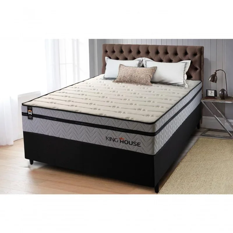 Cama Box Molas Ensacadas Preston Casal 138x188 King House - king
