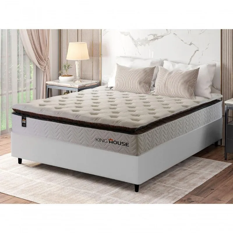 Cama Box Molas Ensacadas New York Casal 138x188 King House