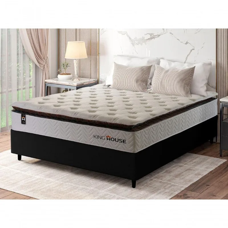 Cama Box Molas Ensacadas New York Casal 138x188 King House