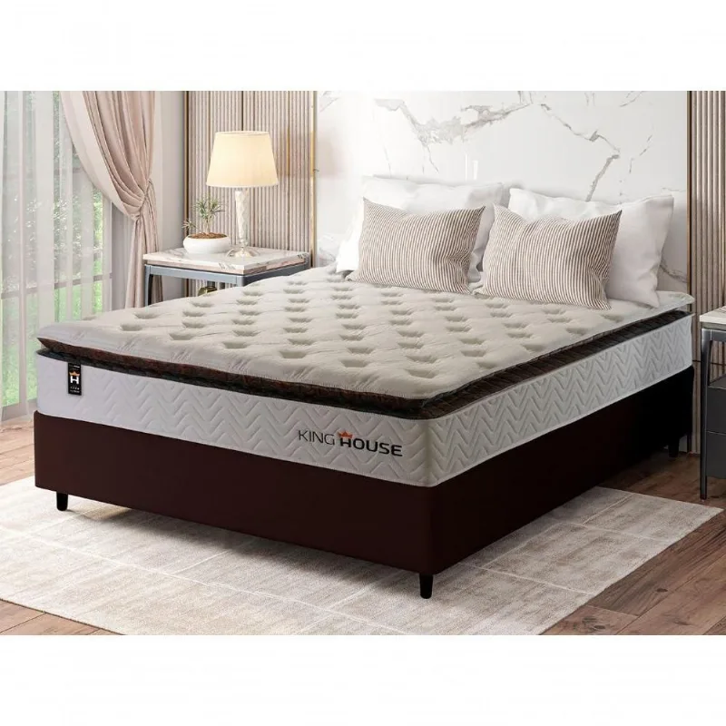 Cama Box Molas Ensacadas New York Casal 138x188 King House
