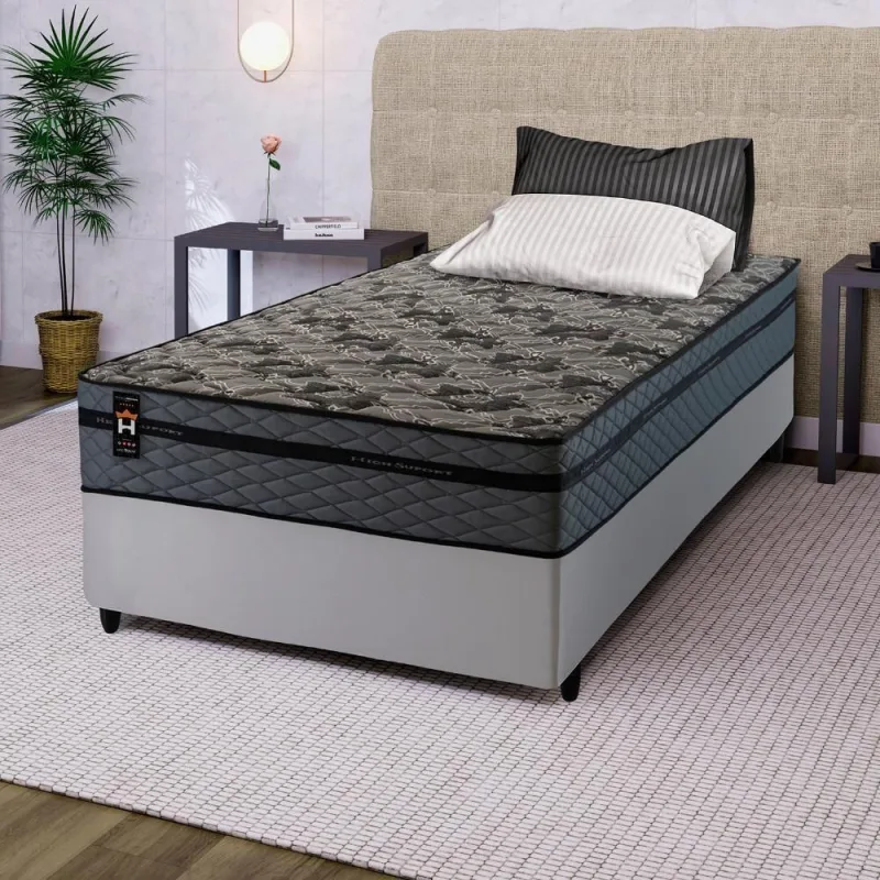 Cama Box Molas Ensacadas Montreal Solteiro 88x188 King House - king