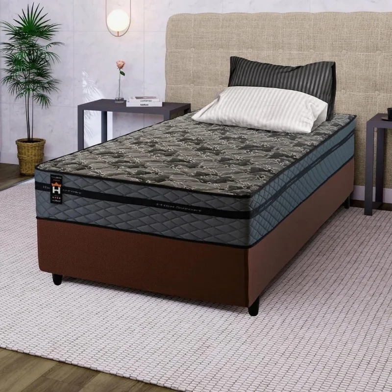 Cama Box Molas Ensacadas Montreal Solteiro 88x188 King House - king