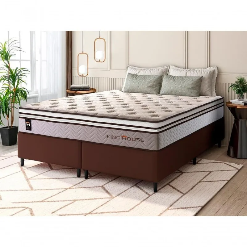 Cama Box Liverpool Molas Ensacadas Queen 158x198 King House - king