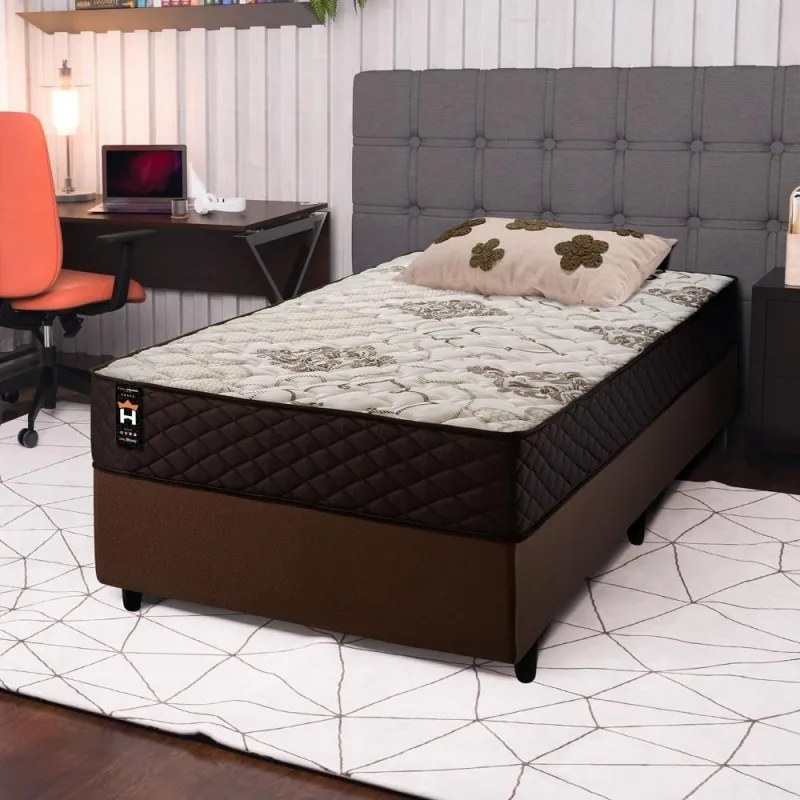 Cama Box Molas Ensacadas Allura Solteirão 96x203 King House - king