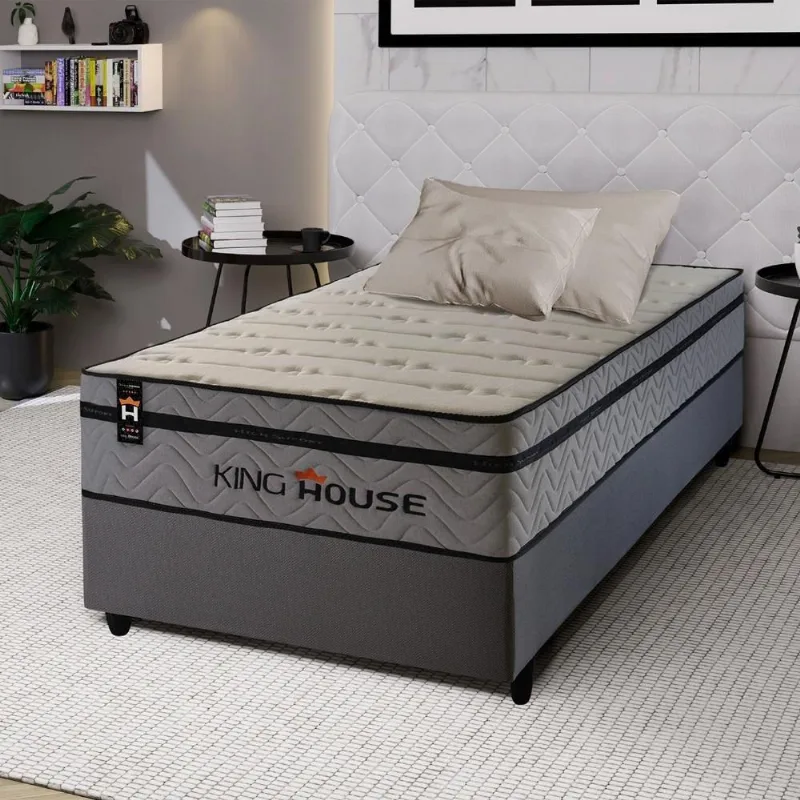 Cama Box Molas Ensacadas Preston Solteiro 88x188 King House - king