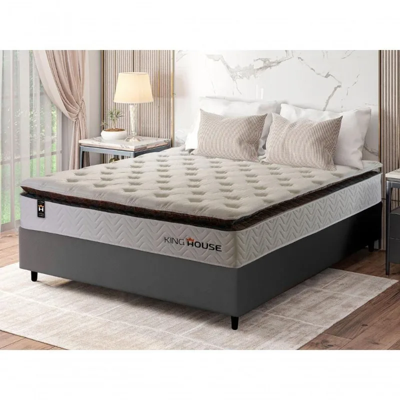 Cama Box Molas Ensacadas New York Casal 138x188 King House - king