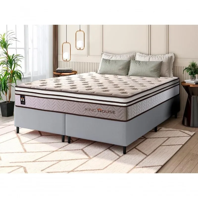 Cama Box Liverpool Molas Ensacadas Queen 158x198 King House - king