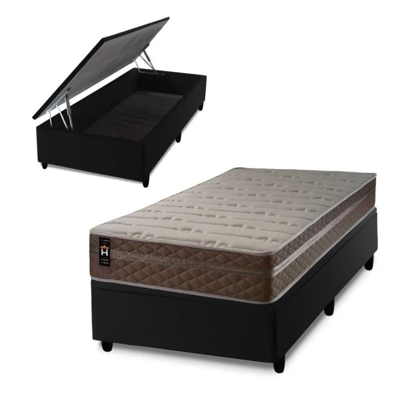 Cama Box Baú Georgia 96x203 com Molas Ensacadas King House - king