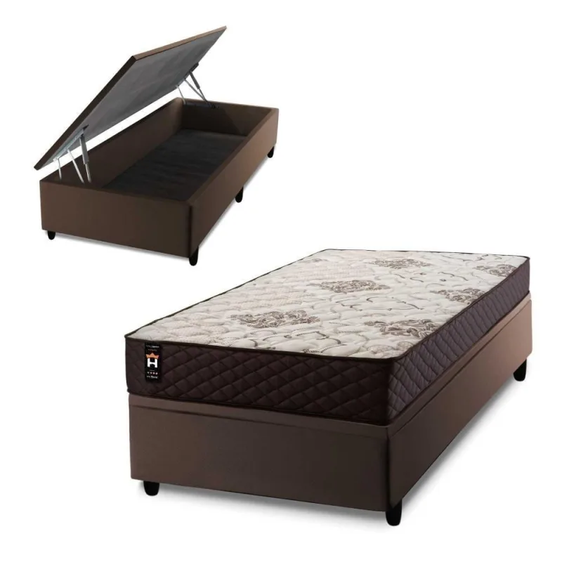 Cama Box Baú Allura 88x188 com Molas Ensacadas King House - king