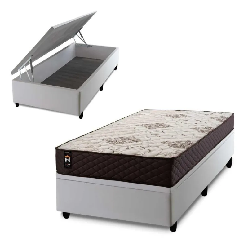 Cama Box Baú Allura 96x203 com Molas Ensacadas King House - king