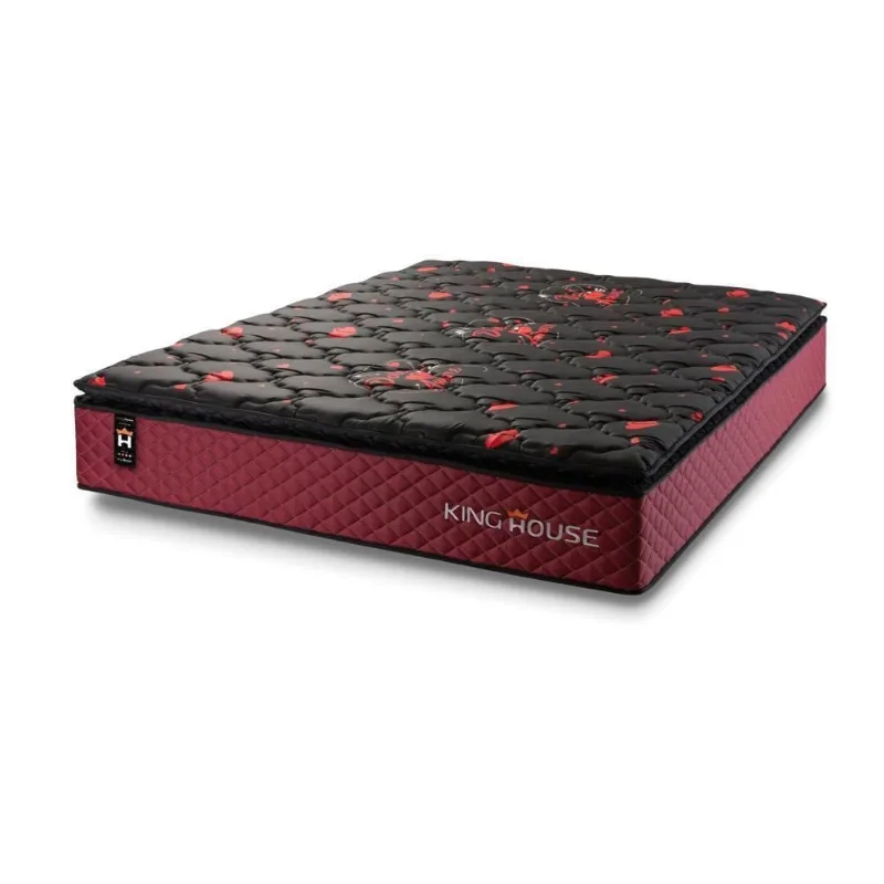 Colchão C- Molas Ensacadas Toronto King 193x203x28 Vermelho - king