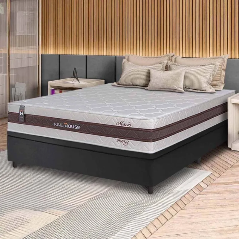 Cama Box Baú Mali Molas Ensacadas Casal 138x188 King House - king