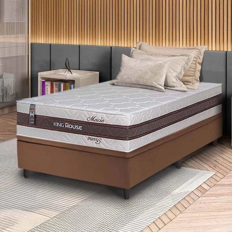 Cama Box Baú Mali Molas Ensacadas Solteiro 96x203 King House - king