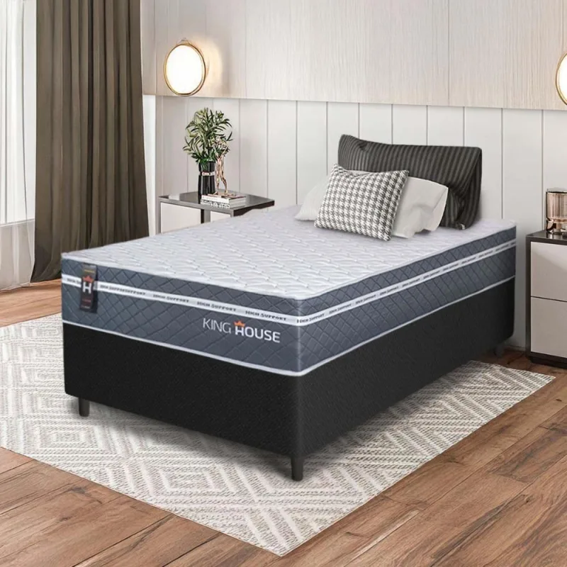 Cama Box Cairo Molas Ensacadas Solteiro 88x188 King House - OUTRAS - Colchões