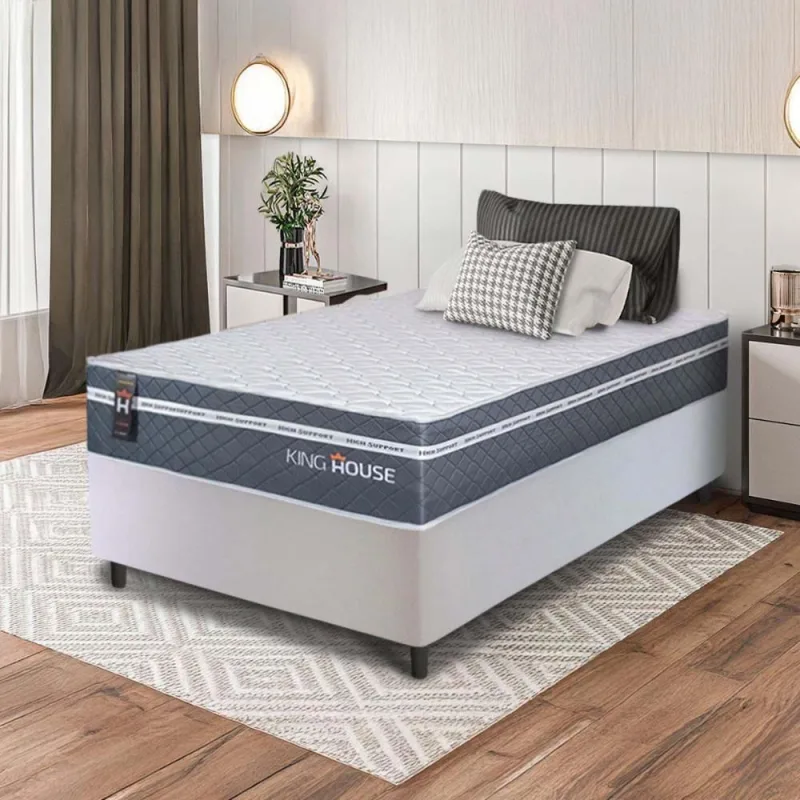 Cama Box Cairo Molas Ensacadas Solteiro 88x188 King House - king