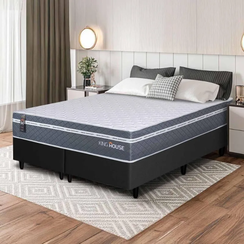Cama Box Cairo Molas Ensacadas Queen 158x198 King House - king
