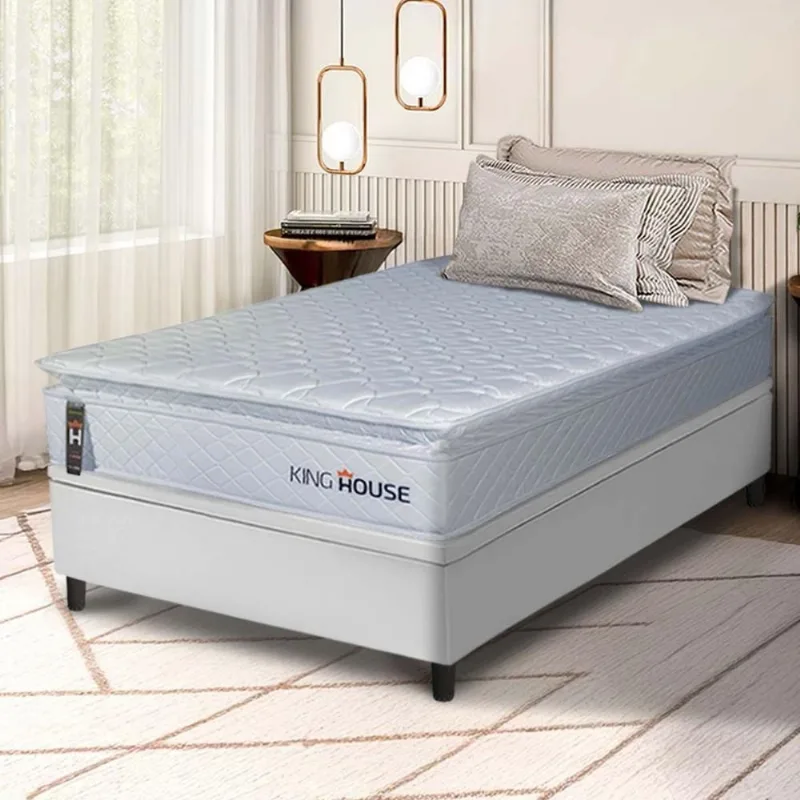 Cama Box Baú Luanda Espuma D28 Solteiro 88x188 King House