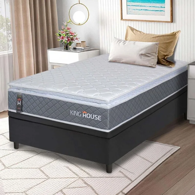Cama Box Baú Luanda Espuma D28 Solteiro 88x188 King House