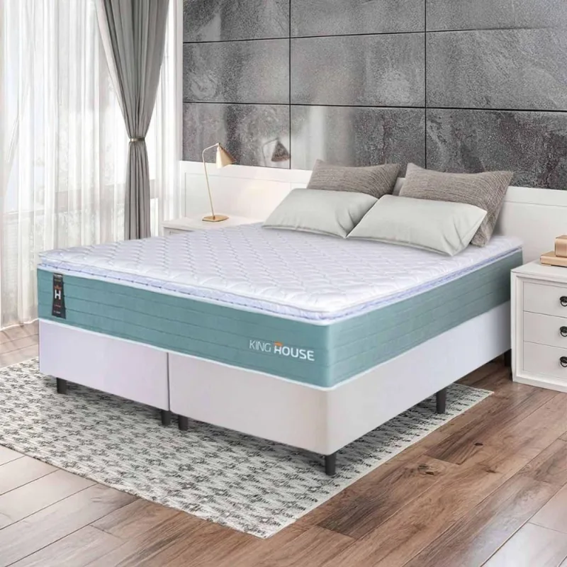 Cama Box Lagos Molas Ensacadas King 193x203 King House - king