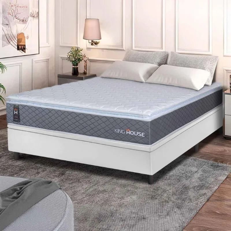 Cama Box Baú Argel Espuma D33 Casal 138x188 King House