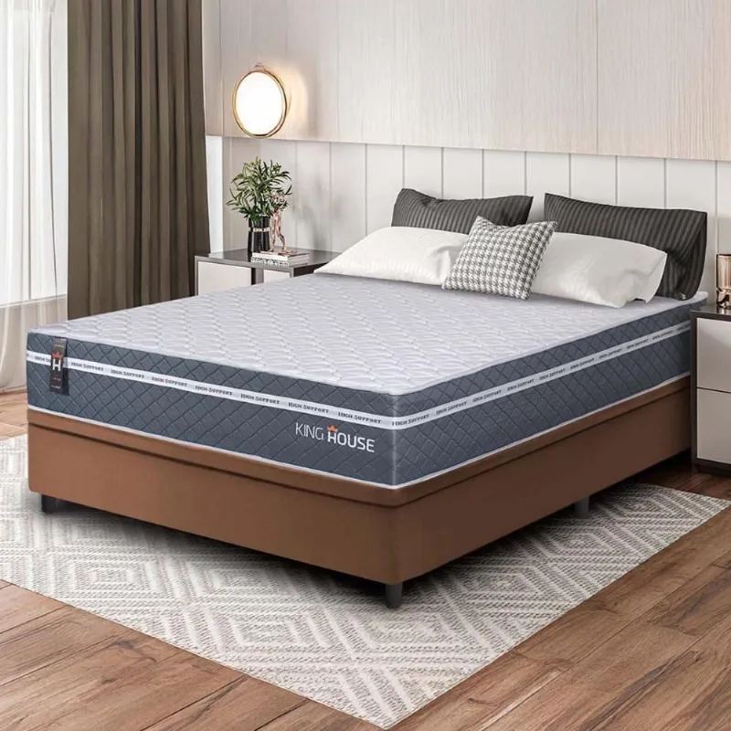 Cama Box Baú Cairo Molas Ensacadas Casal 138x188 King House - king