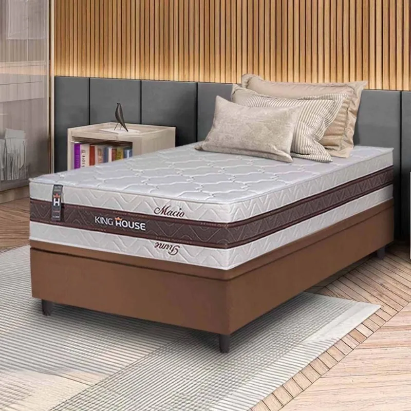 Cama Box Baú Mali Molas Ensacadas Solteiro 88x188 King House - king