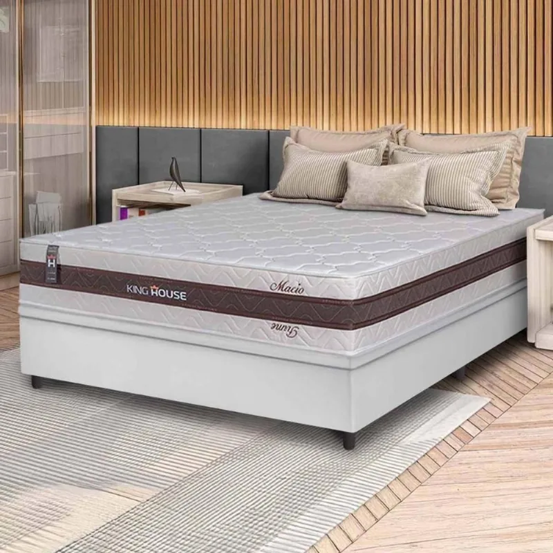 Cama Box Baú Mali Molas Ensacadas Casal 138x188 King House - king