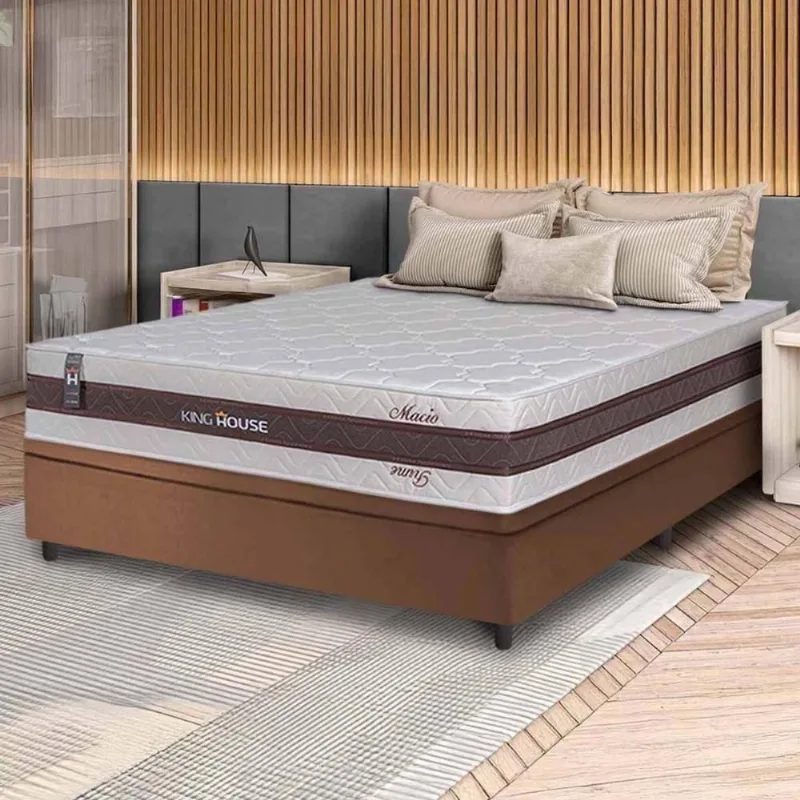 Cama Box Baú Mali Molas Ensacadas Casal 138x188 King House - king