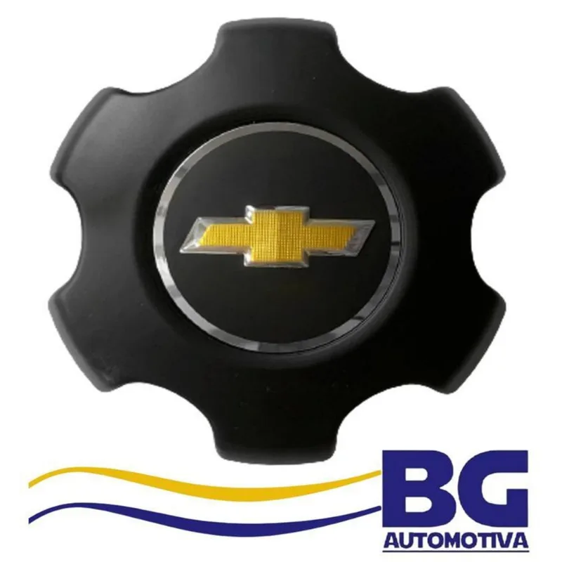 Calota Centro De Roda S10 Ltz 12-15 Preto Com Emblema
