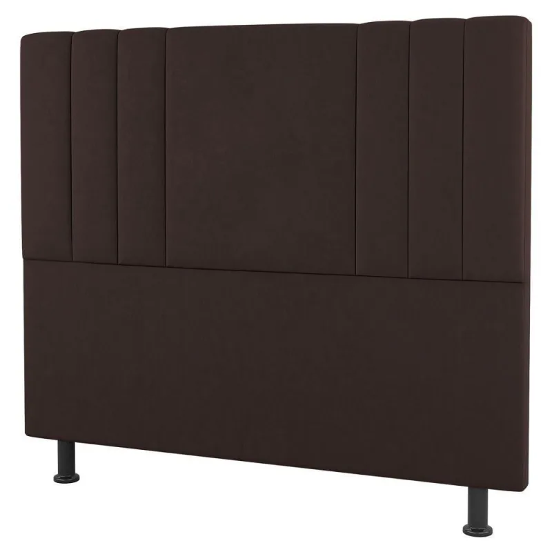 Cabeceira Cama Box Casal Grace 140cm Sintético Marrom - OUTRAS - Colchões