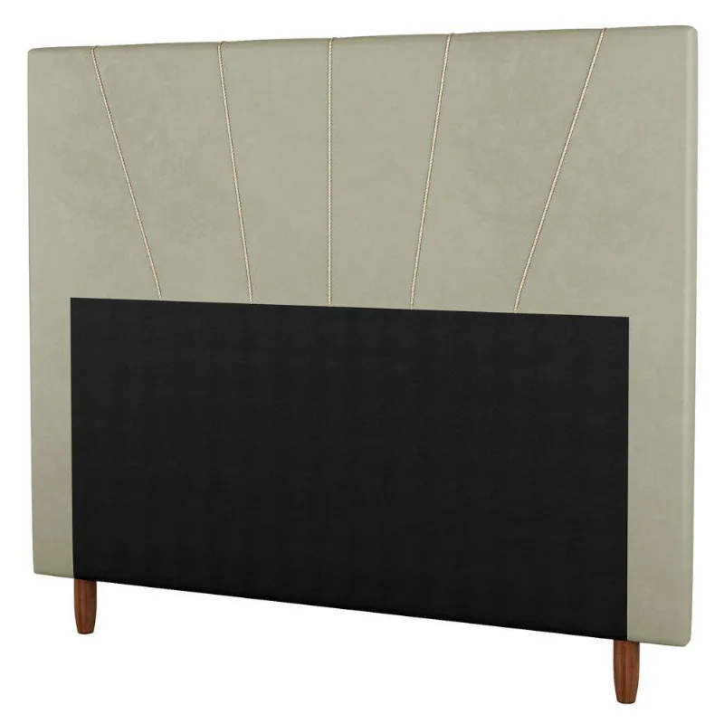 Cabeceira Cama Box Casal Dallas 140cm Linho Bege - Abmaza