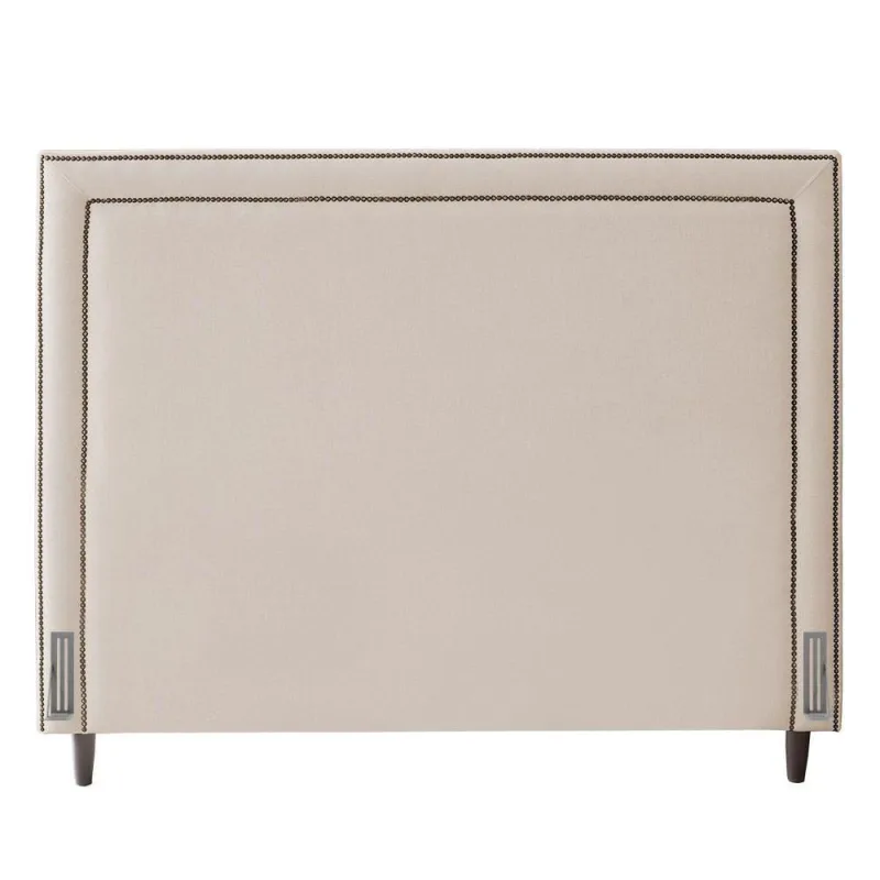 Cabeceira King Size Maísa 195Cm c/ Frame Suede Bege - Não Disponível