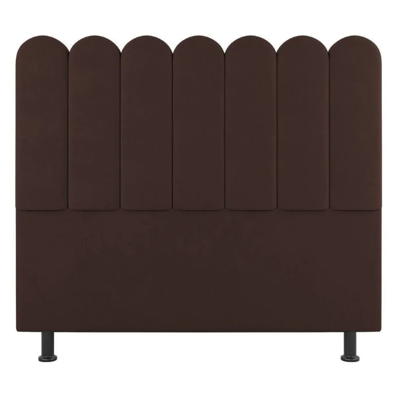 Cabeceira Cama Box Casal Queen Size Lana 160cm Linho Marrom - Abmaza
