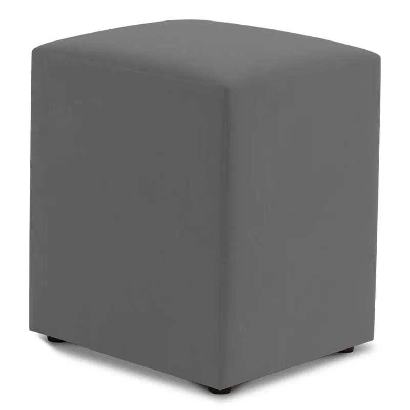 Puff Decorativo Sala De Estar Quadrado 36x47cm Suede Cinza - Abmaza - OUTRAS