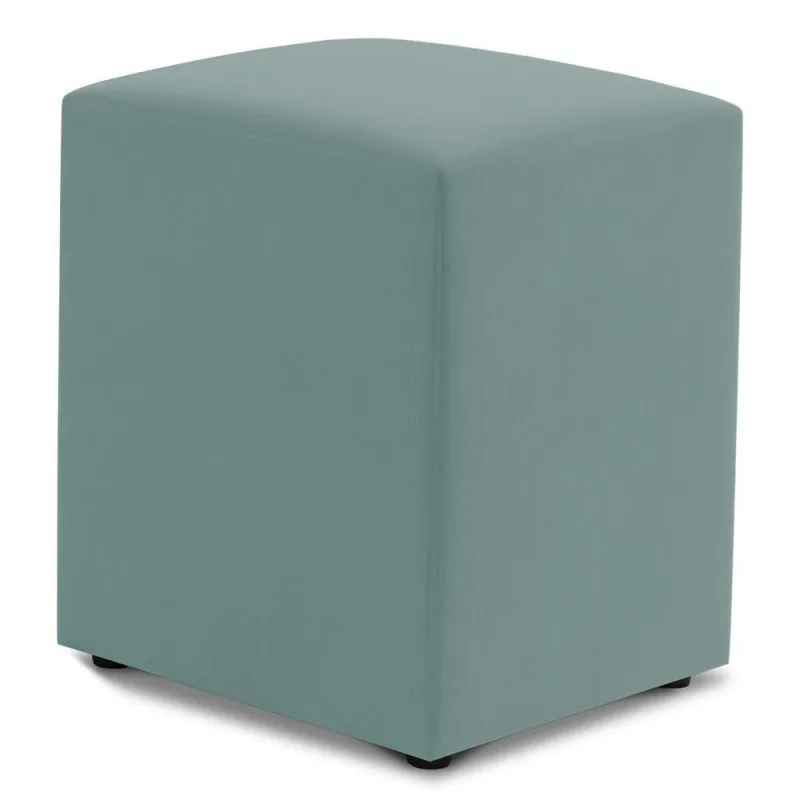 Puff Decorativo Sala De Estar Quadrado 36x47cm Veludo Acqua - Abmaza - OUTRAS